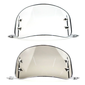 Motorbike Windshield Universal Motorcycle Windscreen Motorbike Wind Deflector Fits for Most Motorcycle Clear/Black