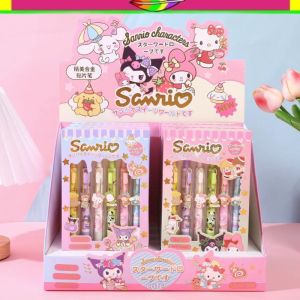 PULPEN BOX SANRIO ISI 6 MOTIF SANRIO | PULPEN GEL TINTA HITAM 05MM SANRIO | POCACCO | HELLOKITTY | CINAMORROL | MELODY | KUROMI | POMPOMPURIN | KADO ULANG TAHUN ANAK | BIRTHDAY GIFT