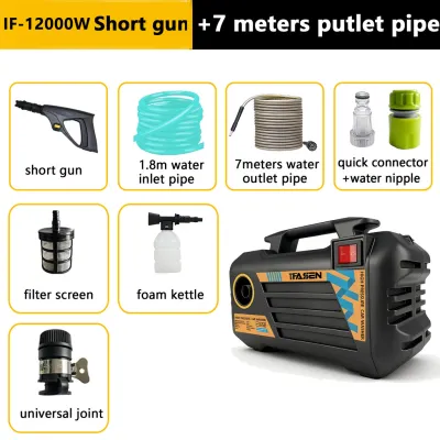 IFASEN-12000W Cordless High Pressure Car Cleaning Machine High Power Electric Car Washer 220V Portable Water Gun Kit Home Floor Cleaner Watering
