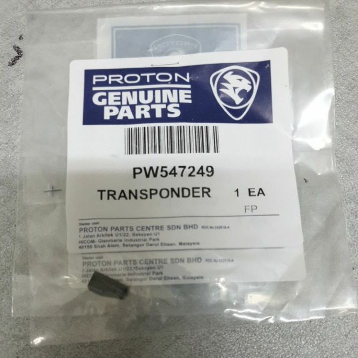 Proton Saga BLM / Gen 2 / Persona Car Transponder / Alarm Key ...