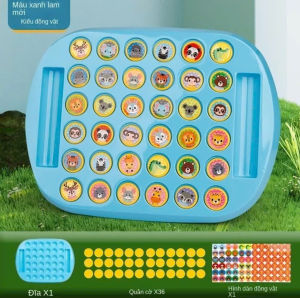 Bộ cờ lật mặt luyện trí nhớ 2 ngưòi chơi 4 người chơi cho bé rèn luyện tự duy thông minh