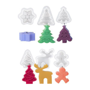 Silicone Molds Plaster Molds Resin Snowflake Ornament Molds Christmas Tree