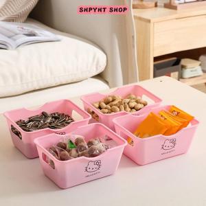【BUY 1 TAKE 1】 Cute Hello Kitty Multifunctional Desktop Storage Boxes Large Capacity Stationery Storage Boxes Sundries Cosmetic Organizer Gifts