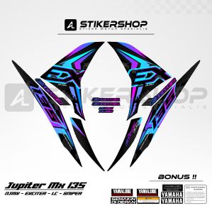 STIKER STRIPING JUPITER MX 135 LC EXCITER 135 2010 - 2015 GRAFIS VARIASI 059