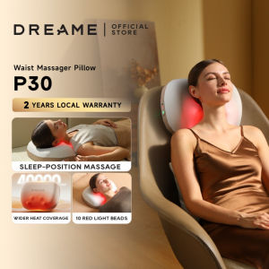 Dreame Pillow Massager P30 | Seesaw Kneading 40000mm² Heat Red Light 2200mAh 60Min Voice Prompt