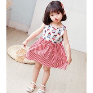 Dress Baju Anak Perempuan Cute Summer Style Korea Kualitas Import Bahan Katun 0-5 Tahun - KC4B2