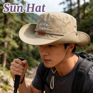 Outdoor Hiking Fisherman Hat Uv Protection Waterproof Foldable Wide Brim Adjustable Size For Hiking