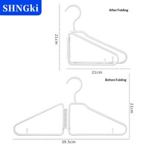 SHNGki 5 chiếc móc treo quần áo đa năng có thể gấp gọn tiện mang đi du lịch tiết kiệm không gian siêu nhẹ phù hợp dùng tại nhà đi công tác hoặc nghỉ dưỡng