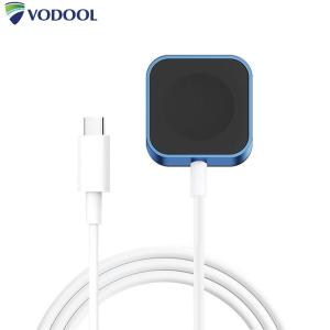 VODOOL 2 in 1 Wireless Magnetic Charger Watch Accessories 8 Pin Type-C Magnetic Charger Dock Replacement with Carabiner for Apple Watch Ultra 49mm/8 7 6