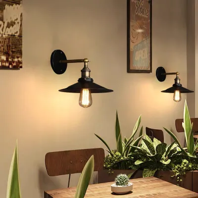 Magic Home Retro Industrial Style Wall Lamp Cafe Restaurant Wall Lamp Corridor Corner Wall Lamp Doorside Wall Lamp Indoor Wall Lamp Bedroom Bedside Wall Lamp