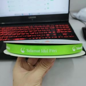 100Yard / ECER / Pita Ramadhan / Ribbon Eid Mubarak 2.5cm / Pita Idul Fitri 1.3cm PS301 / PS302