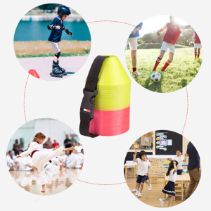 10 Pieces/Set Disc Cone Kit Soccer Cones Agility Drills Cones Mark Disk with Holder for Sport Football Training Practice