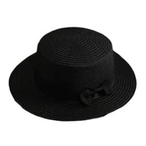 Creative Bows Decorated Straw Hat Comfortable Wear Office Commute Straw Hat for Daily or Special Occasion Wedding Guest
