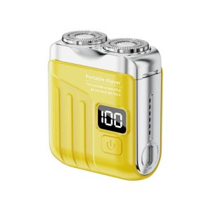 DFVDS with Digital Display Double Head Razor ic Ultra Clean Mini Electric Shaver Portable Rechargeable Facial Beard Trimmer Household