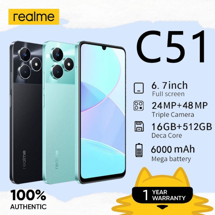 Realme C51 Original Smartphone Android 5G Brand New Mobile Phone 16 ...