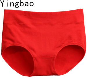 Yingbao M-3XL Panty for Women Underwear Cotton Stretch Ladies Panties Plus Size