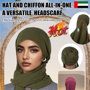 Womens Shade Solid Color Lazy Stacked Hat Turban Ethnic Chiffon Towel Shade Solid Color Lazy Turban