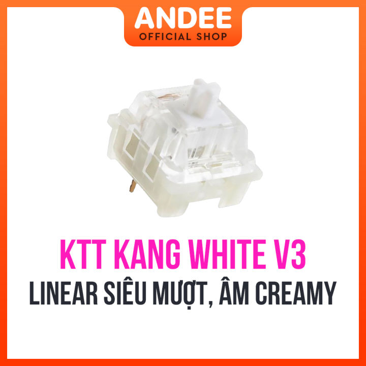 KTT Kang White v3 switch công tắc phím cơ bán lẻ tuyến tính siêu mượt 3 ...