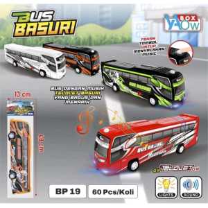 [A&D] FREE BATERAI Mainan Anak Mobil Bus Basuri Telolet Ada Musik dan Lampu