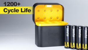 imuto AA Rechargeable Li-ion Battery 1.5V 3000mWh Long-Lasting 8 Pcs AA Batteries for Microphone