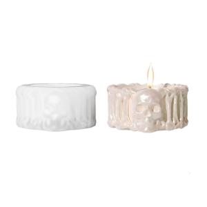 Silicon đa năng tealight khuôn hộp sọ hình dạng cốc nhựa khuôn trang trí khay khuôn để làm dự án