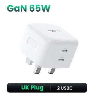 UGREEN UK Plug GaN 100W 65W Fast Charger for Macbook tablet Fast Charging for iPhone Xiaomi USB Type C PD Charge for iPhone 13