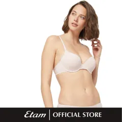 Etam Pure Fit Plunge Seamless Bra T-Shirt Bra for Women Wired Push-Up Bra  for Plus Size Bra