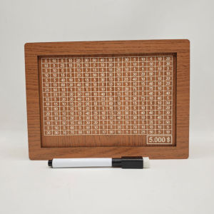 Wooden Piggy Banks Money Box Piggy Bank Wood Money Bank Reusable Money Box With Saving Goal And Numbers 存錢罐