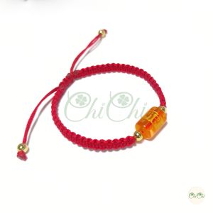 [Chi Chi] Vòng tay lắc tay chỉ đỏ may mắn Lu Thống Khắc Chú Ommani Bình An Nhiều màu size nhỏ 8*10li - MS036