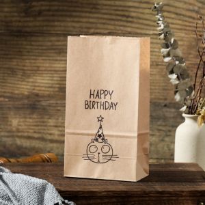 10pcs Cat Kraft Paper Bag Gift Wrapper food Baking Packaging Party Doorgift Wedding Baby Shower Birthday goodies Door Gift