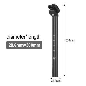 Bike Seatpost Aluminum Alloy 300mm Seat Post 25.4 27.2 28.6 30.4 30.8 31.6mm Bicycle Seat Tube