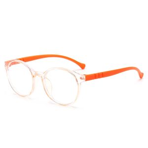 Anti Rad &Anti-blue Eyeglasses For Kids To Protect The Eye Glass Against Blue Light Eyeglasses Replaceable Lens Round Shape