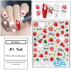Sticker Dán Móng Tay 3D Dạng Decal Dán Móng Chống Nước Joyful Nails Hoạ Tiết Trái Cây Nail Art Decal Fruit Sticker JO1963 - JO1968