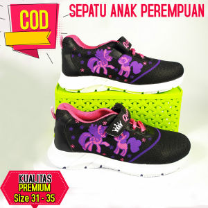 Sepatu Sneaker Casual Olahraga Anak Perempuan Umur 6-10 Tahun: Model Kuda & Pony