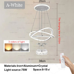 Led Pendant Lamp For Dining Room Decor Kitchen Dining Table Chandeliers Hanging Light Fixture