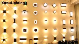 SXH SXH Outdoor Wall Lamp Outdoor Waterproof Double-Headed Luminous Courtyard Wall Lamp Door Entrance round Aluminum Tube Corridor Balcony Light