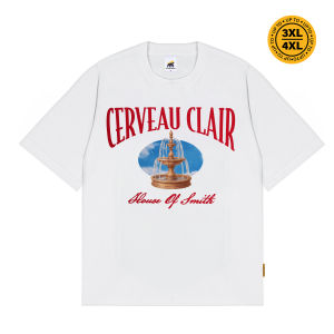 House of Smith Kaos Oversize Pria - Clair Heavyweight Oversized Tshirt White - Oversize T Shirt