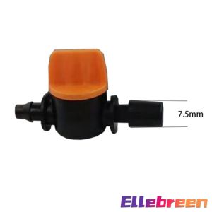 ELLE Mini Valve For 4/7mm Hose Irrigation Water Flow Control Valve With Barb