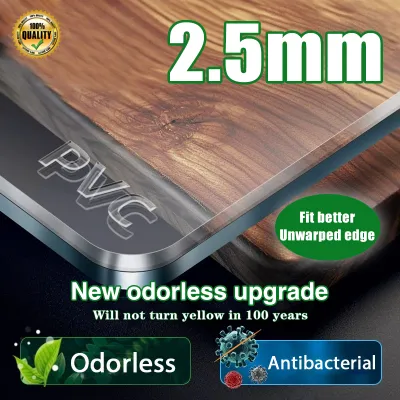 【24-hour delivery】1.5/2.5mm transparent table cover pvc table mat waterproof oil-proof pvc plastic sheet table top cover table cloth alas meja plastik alas meja makan alas meja clear protective table pad pvc table cover 透明桌垫