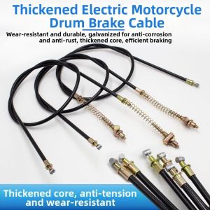CANICECA with Screws Brake Cable Plastic-steel Multisizes Front Rear Drum Brake Line High Quality Rear Drum Brake Cable Electrical Motorbike Accessories