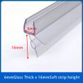 100cm Bath Shower Strip Seal For Screens Doors Fits 6-12mm Glass Seals Gaps Shower Screen Seal Strip Bathroom Weather Bar. 