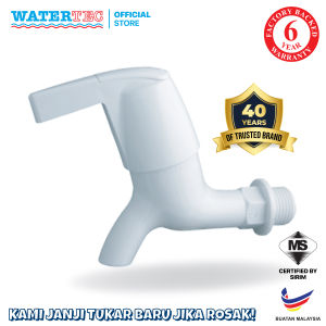 Watertec Bib Tap Q301 Handle Quattro Series White Plastic Bathroom Taps Faucet Kepala Paip Putih Plastic Original Watertec Malaysia Official Store