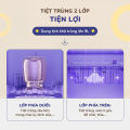 Máy tiệt trùng UV đa năng Chilux U3 - Tích hợp chung chức năng tiệt trùng và bảo quản 24h. 