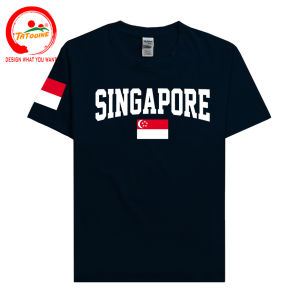 Singapore Flag Men T Shirt Fashion 2024 Socceres Jersey Nation Cotton T-shirt Meeting Fitness Brand Clothing Tee Country Flag SG