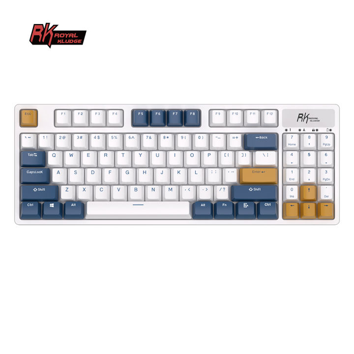RK89 89 Keys RGB Wireless Bluetooth Mechanical Keyboard Tri-Mode BT5.0/ ...