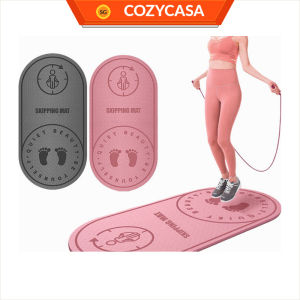 【COZYCASA】TPE Skipping Rope Mat | 6mm Thickened Jumping Mat | Indoor NoiseReductionAnti-Slip