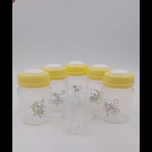 Huppy Buppy Breastmilk Storage Bottle Wide Neck BPA Free Bottles 10 Pieces