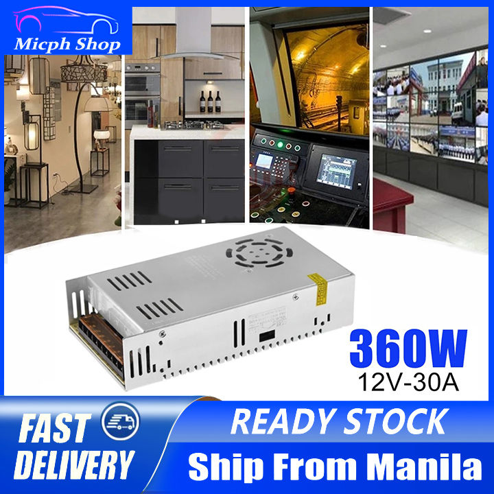 S-360-12 AC To DC 12V Switching Power Supply 30A 360W LED Security