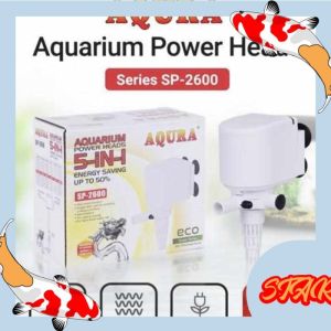 AQURA Pompa Air Celup Power Head AQURA SP 2600 SP2600 22 watt putih pompa celup power head akuarium