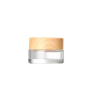 Lip Balm Travel Transparent Frosted Refillable Bottles Eye Shadow Glass Cream Box Cans Sample Pots Cosmetic Container Makeup Jar Face Cream Bottles Cosmetic Jars Lotion Vials